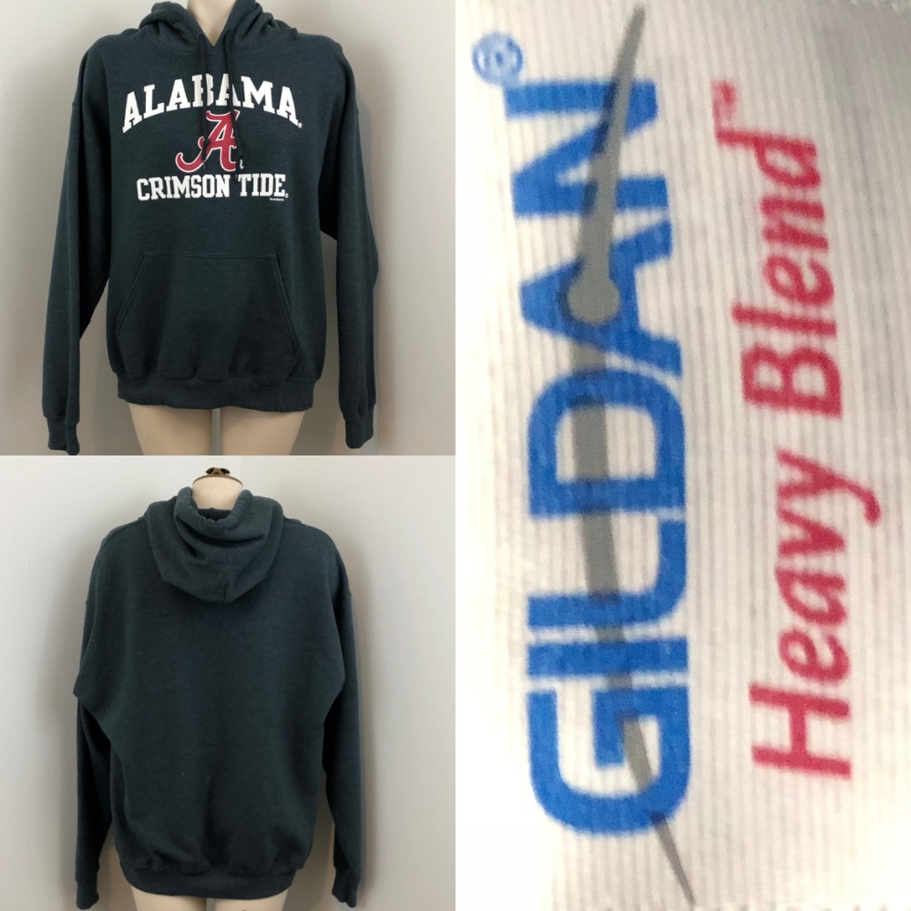 Alabama Crimson Tide PullOver Hoodie Heather Blue